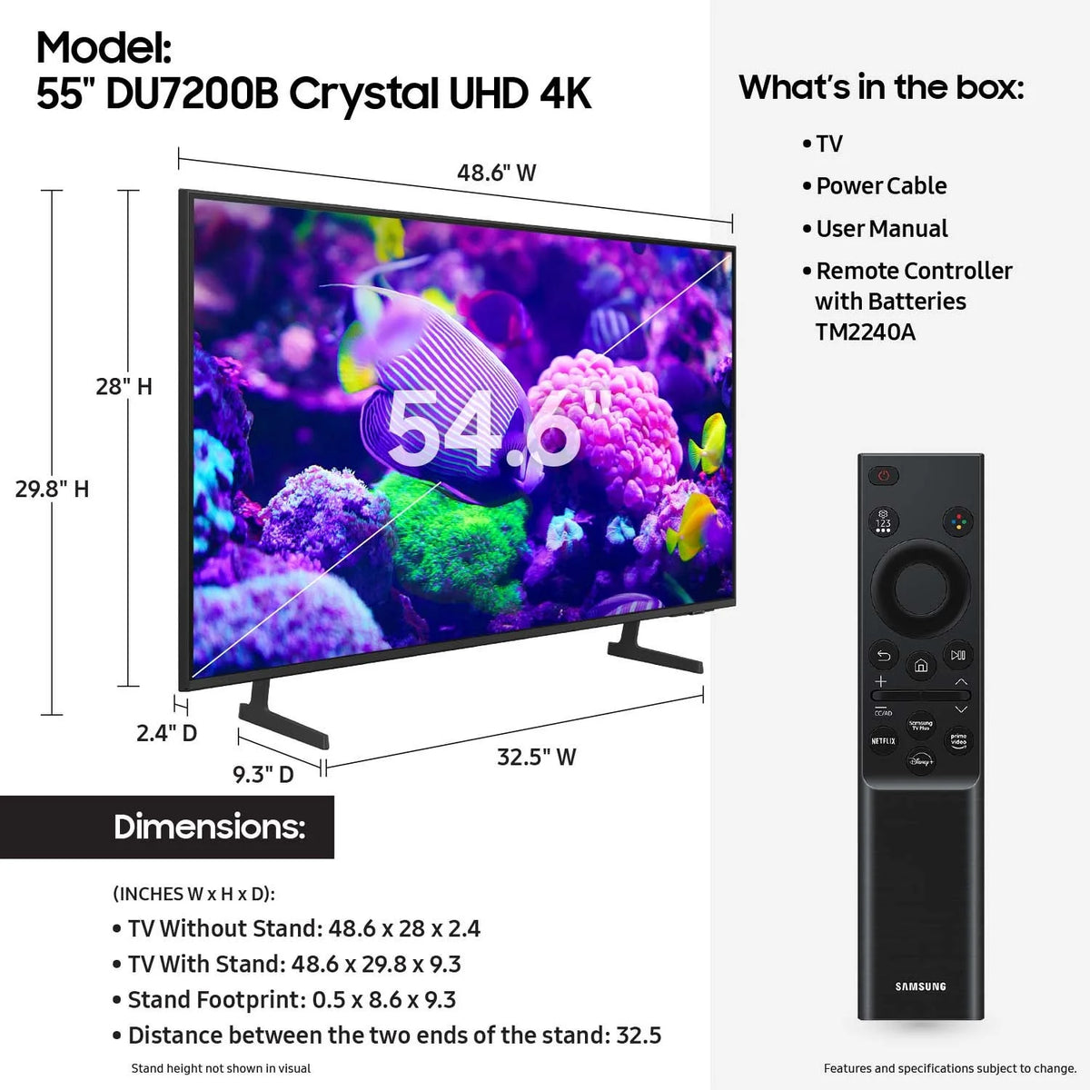 55" Crystal UHD 4K Smart TV J48410