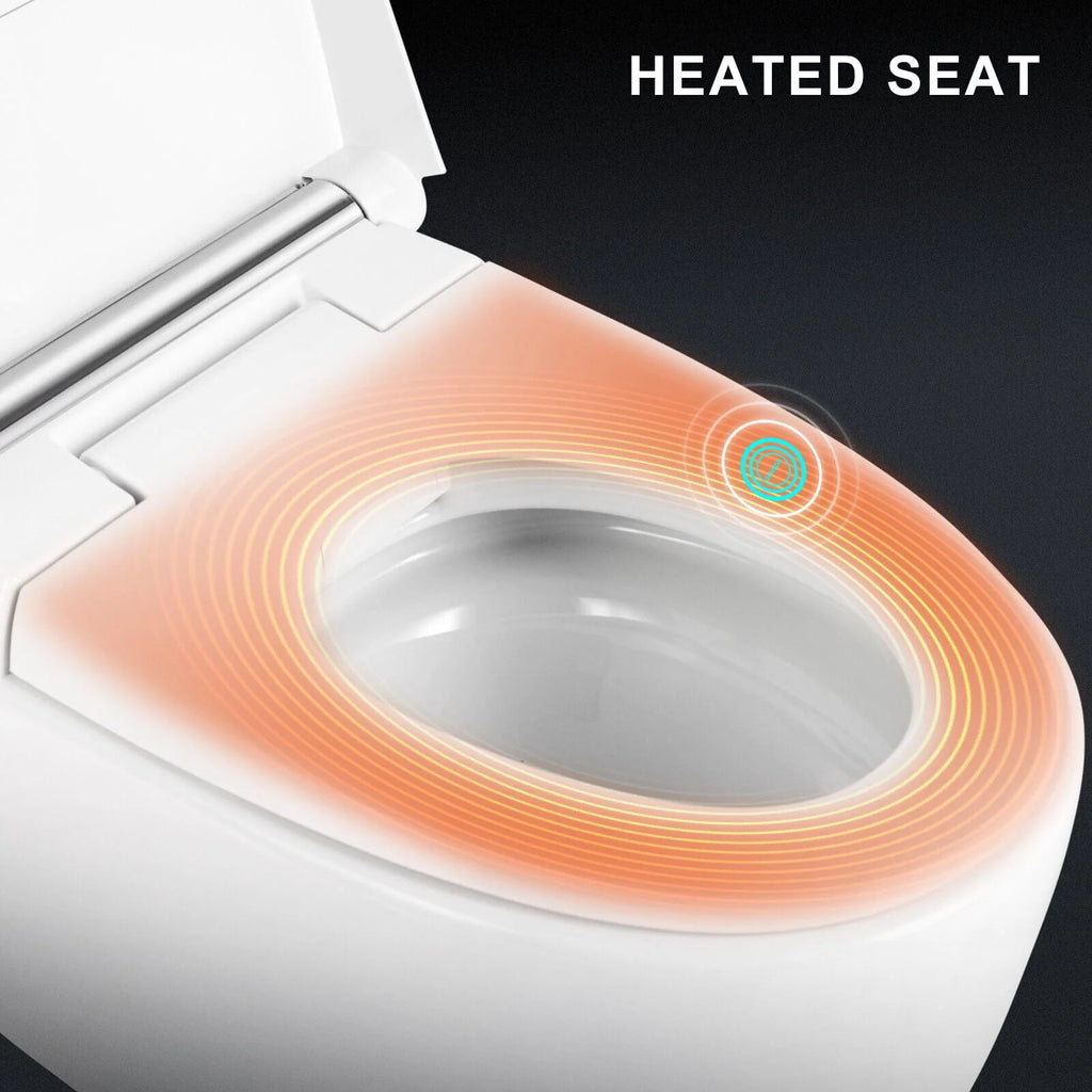 One Piece Tankless Smart Toilet with Foot Sensor Flush I9301