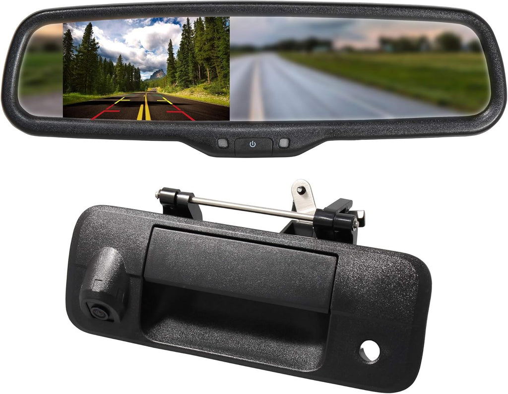Rear View Mirror Monitor with Backup Camera Kit O6223
