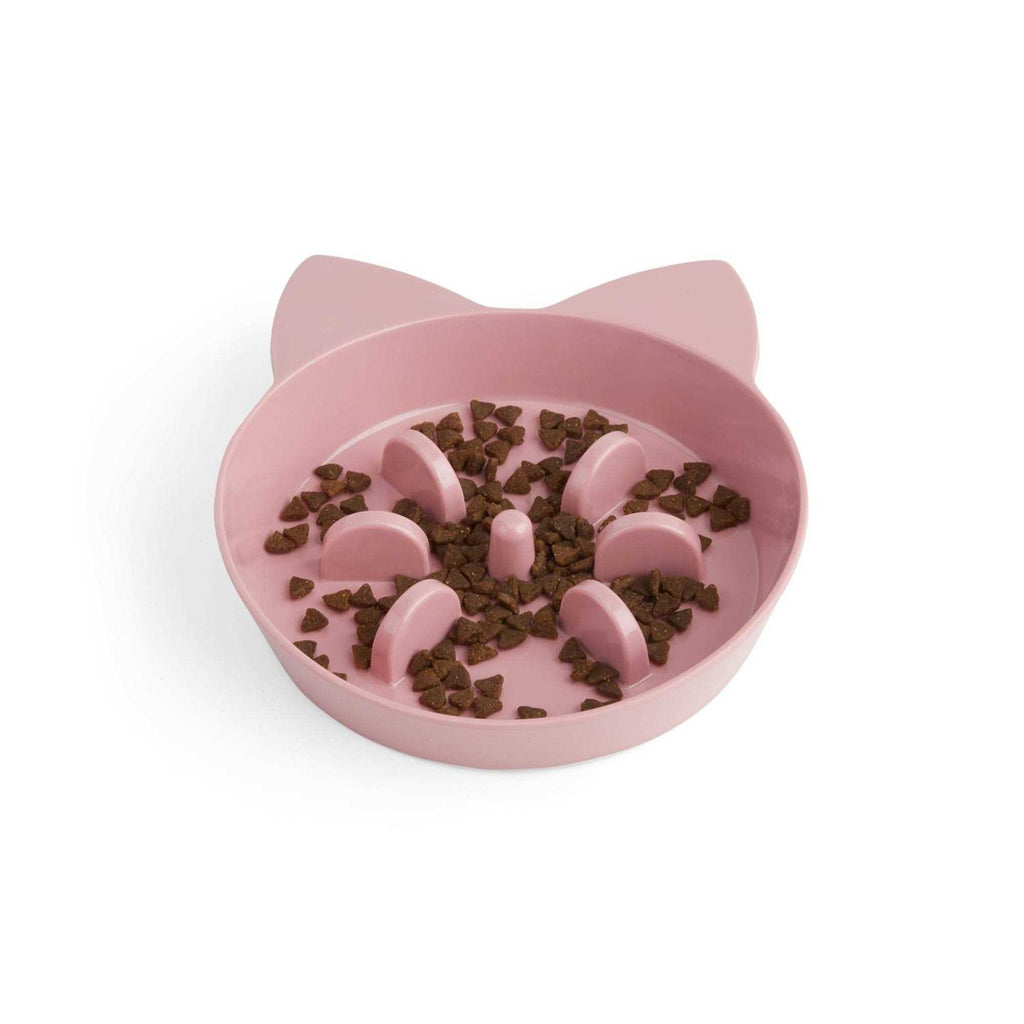 Mauve Slow Feeder Cat Bowl S5919