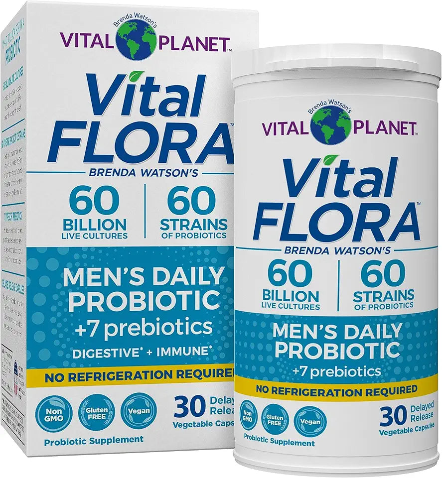 Men’s Daily Probiotic 60 Billion CFU 60 Strains 30 Capsules W664