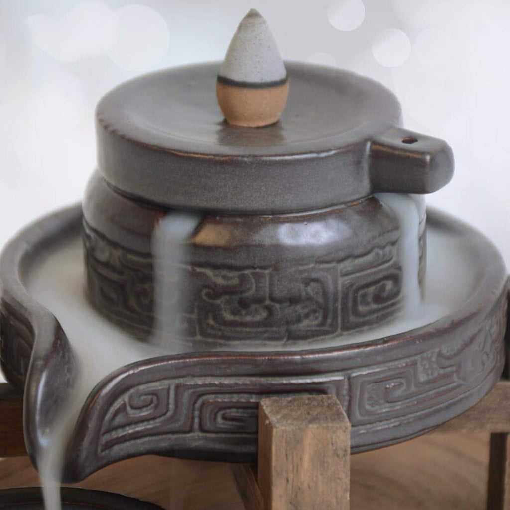Handmade Ceramic Backflow Incense Burner V926264