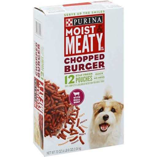 Moist & Meaty Chopped Burger Dog Food P8616