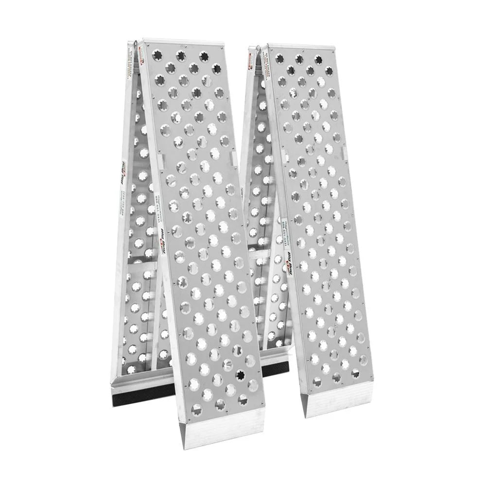 Aluminum 10' Arched Dual Runner Folding ATV Ramps R9111
