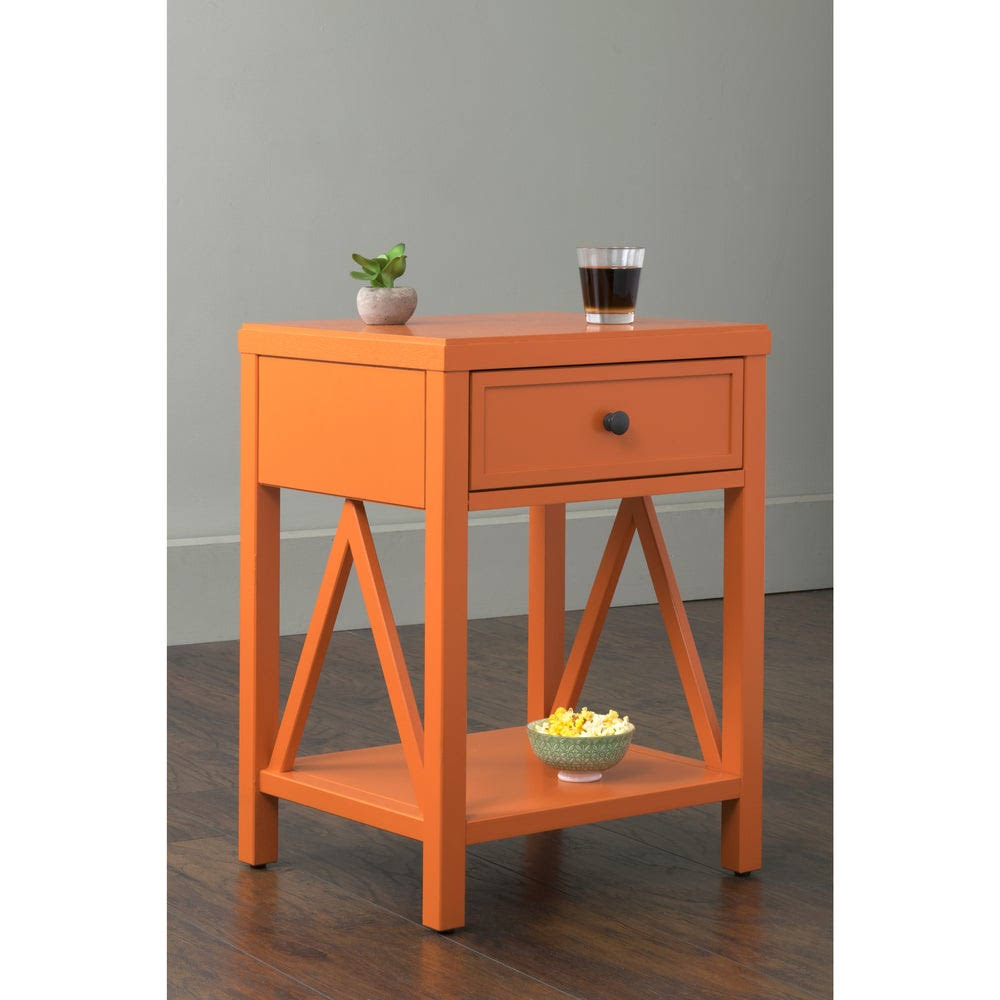 Acacia Wood End Table A10757