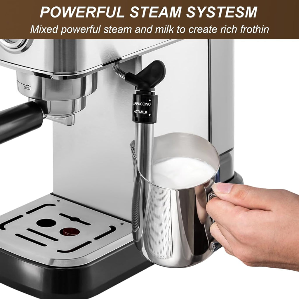 15 Bar Espresso Machine with Milk Frother Steamer G62027