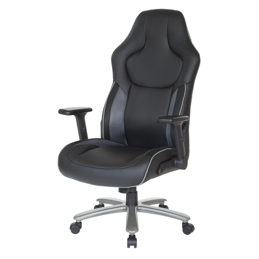 Gray Mesh Gaming Chair J4815
