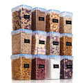 12 Pc Airtight Plastic Food Storage Containers F893911
