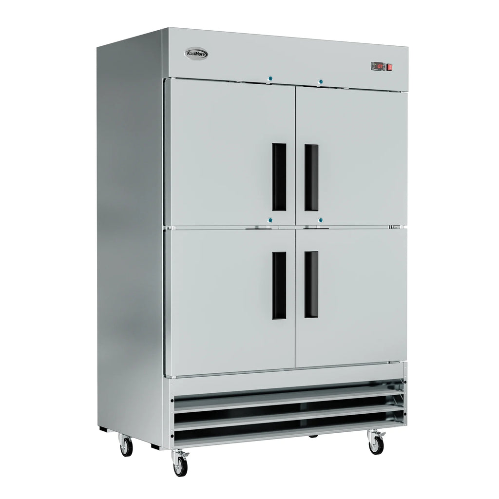 54 in. Commercial Stainless Steel Solid Half Door Reach-In Freezer, 47 cu. ft. M976