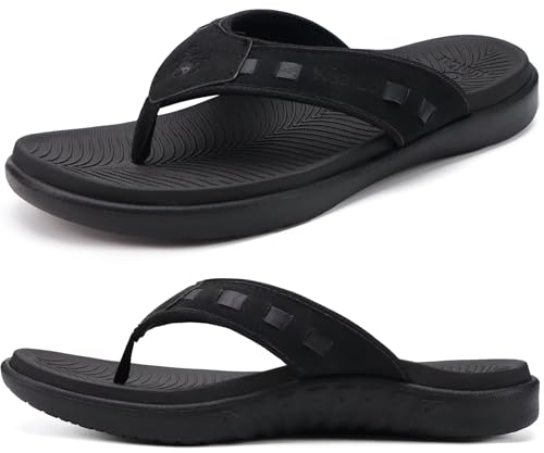Mens Sport Flip Flops Orthotic Thong Sandals with Arch Support H38273