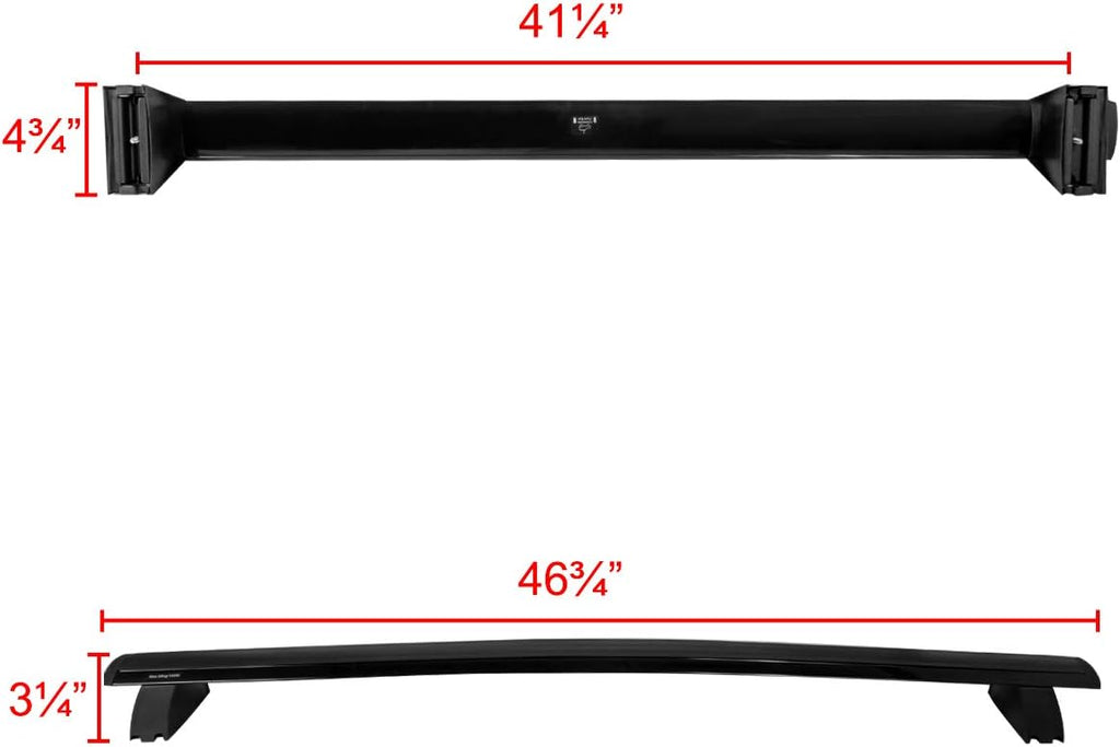 Black Roof Top Cross Bars Rack Cargo Carrier H638