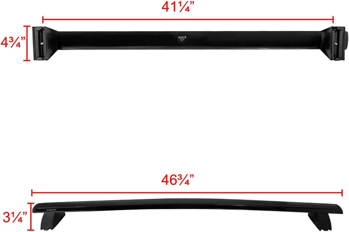 Black Roof Top Cross Bars Rack Cargo Carrier H638