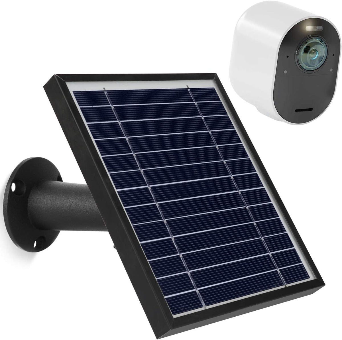 Solar Panel Charge with 11.5ft Waterproof Magnetic Power Cable, Adjustable Mount I393505