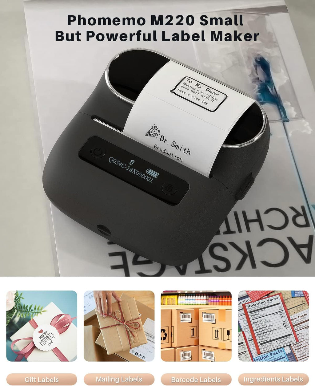 Portable Bluetooth Thermal Label Printer O7450