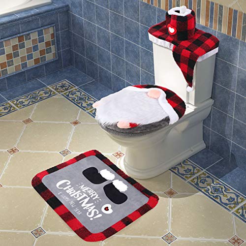 Set of 5 Toilet Seat Cover and Rug Set A247