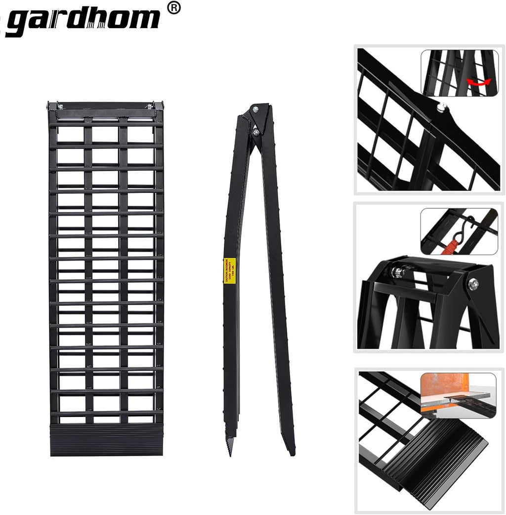 1500 lbs Capacity Aluminum Folding Loading Ramp A294685