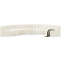 Cream Velvet Modular Sofa U578922