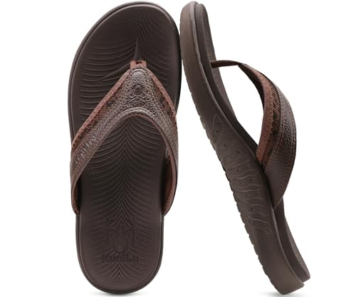 Mens Sport Flip Flops Orthotic Thong Sandals with Arch Support H38273