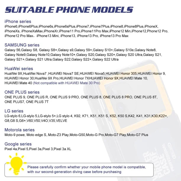 Waterproof Protective Case for Phones Up to 6.9 Inch R1943