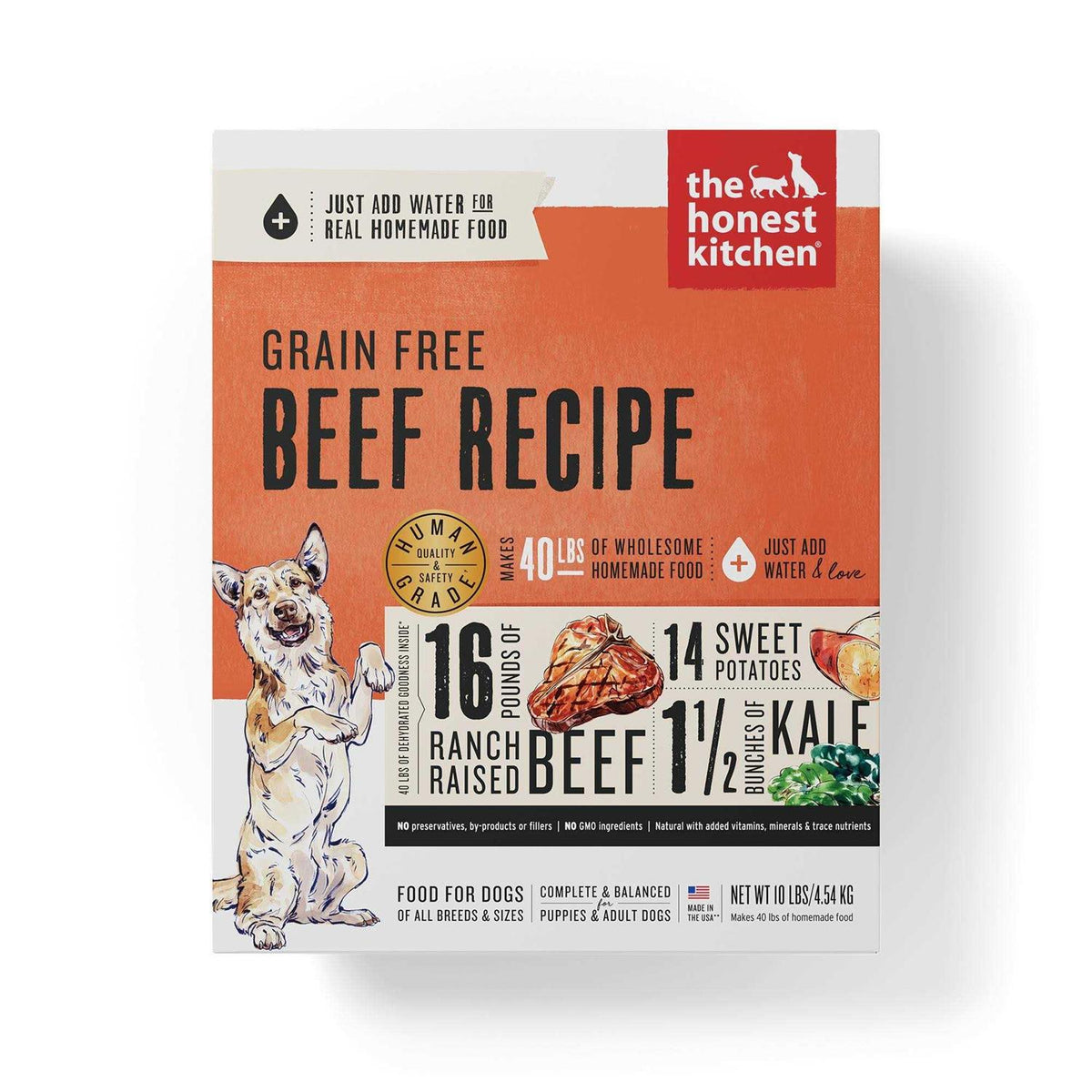 Dehydrated Grain-Free Beef Dog Food 10lb P621