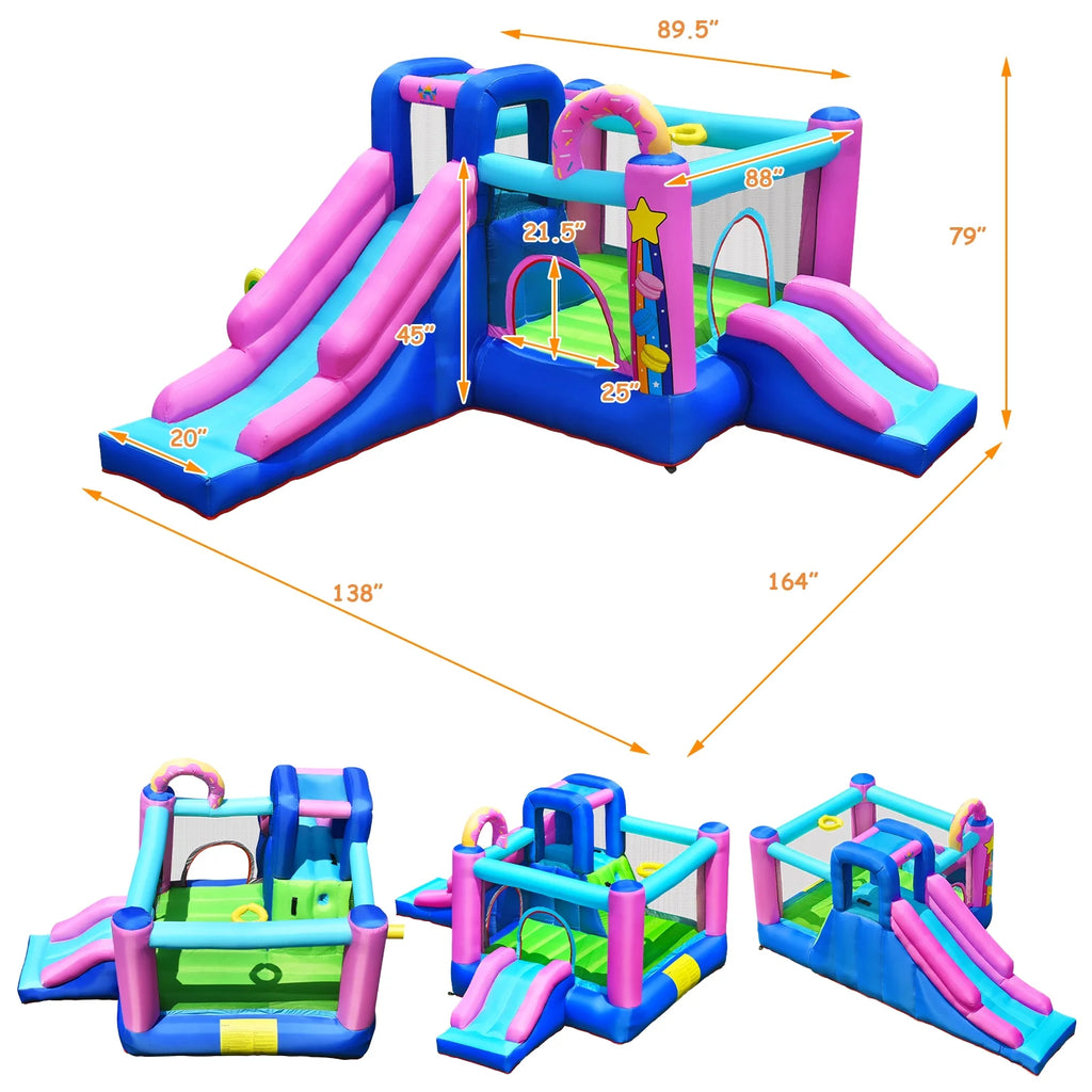 Inflatable Bounce Castle Dual Slides Jumping Bouncer F341790