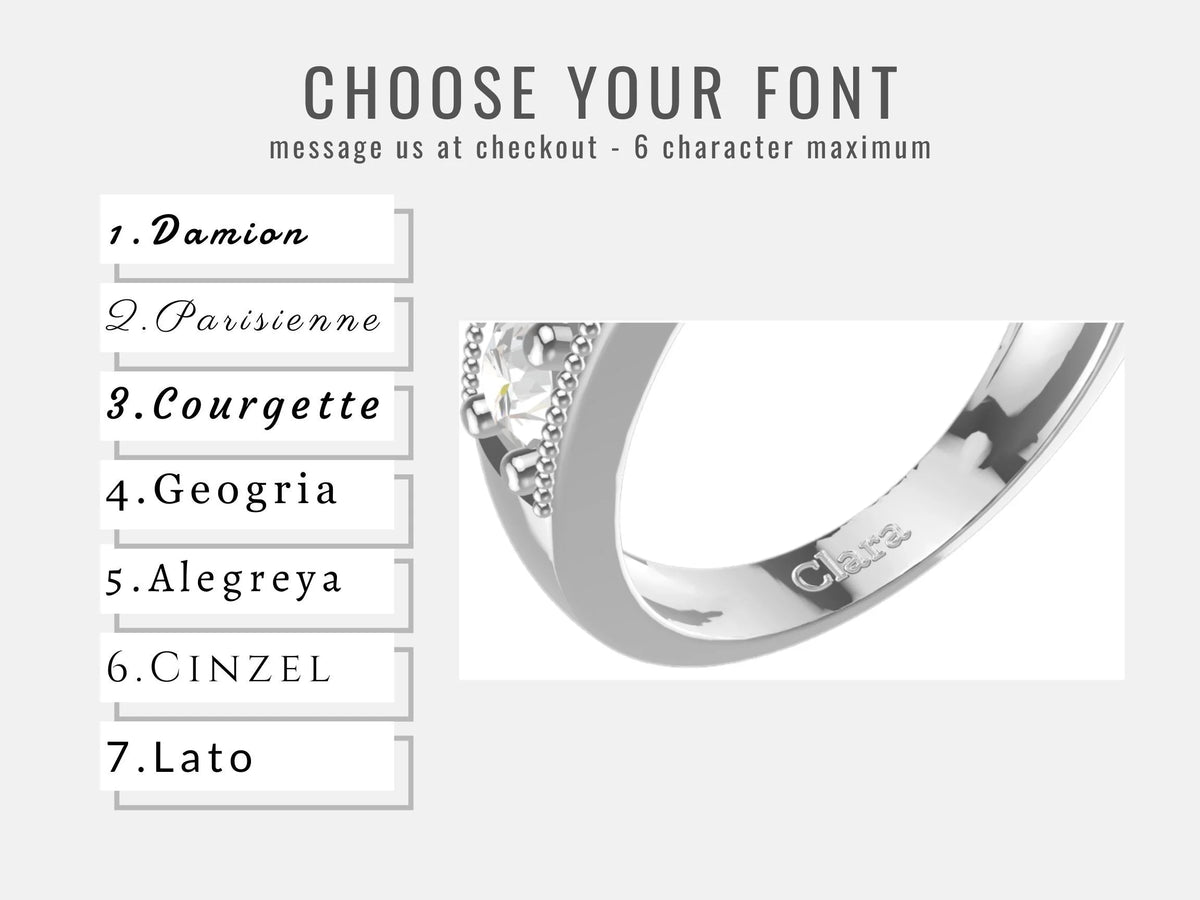 Champagne Simulated Diamond 3 Stone Ring X849