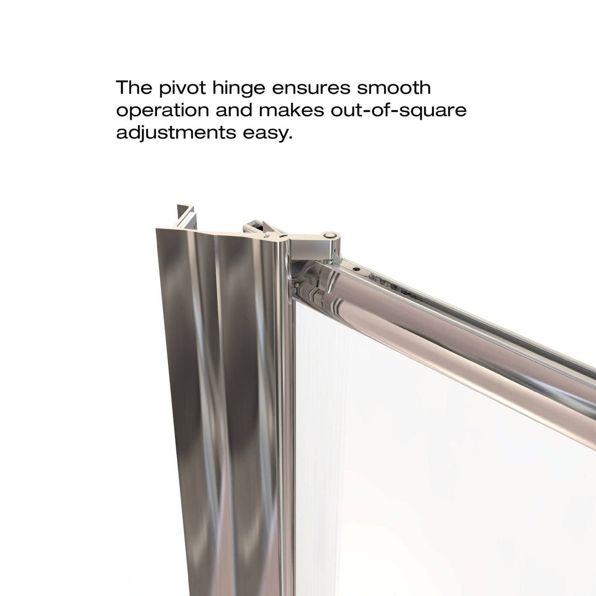 Pivot Framed Shower Door with Silver R289079
