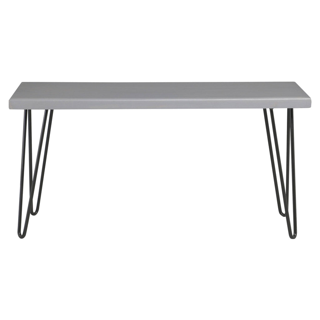 Weathered Gray Wood Bench R20217