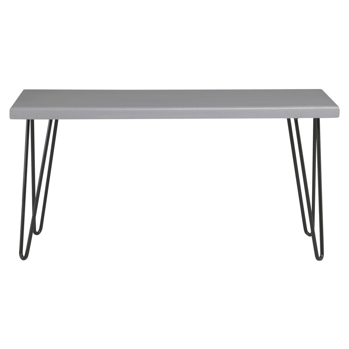 Weathered Gray Wood Bench R20217