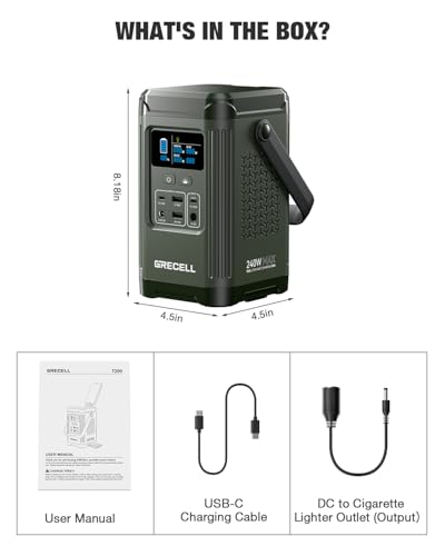 240W Portable Power Station 153.6WH Solar Generator Q92346