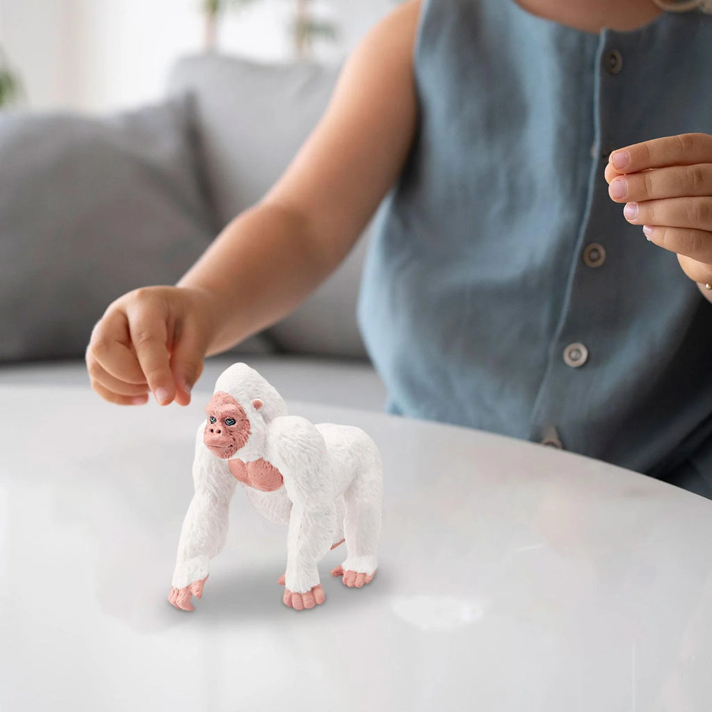 White Gorilla Action Figure Toy Statue O13845