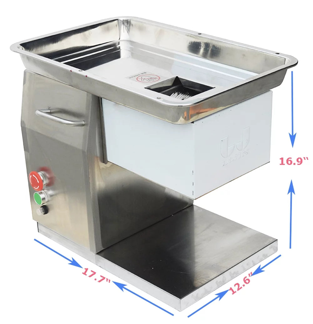 Commercial Meat Slicer 3mm Blade Stainless Steel D136382