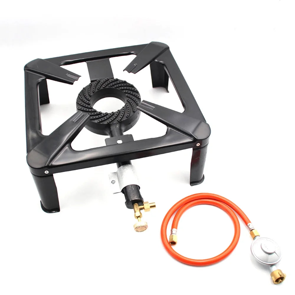 Cast Iron Camping Stove Portable Gas Stove Propane Stove Compact Cooktop U7874