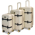 Champagne 3 Piece Expandable Luggage Set T1625