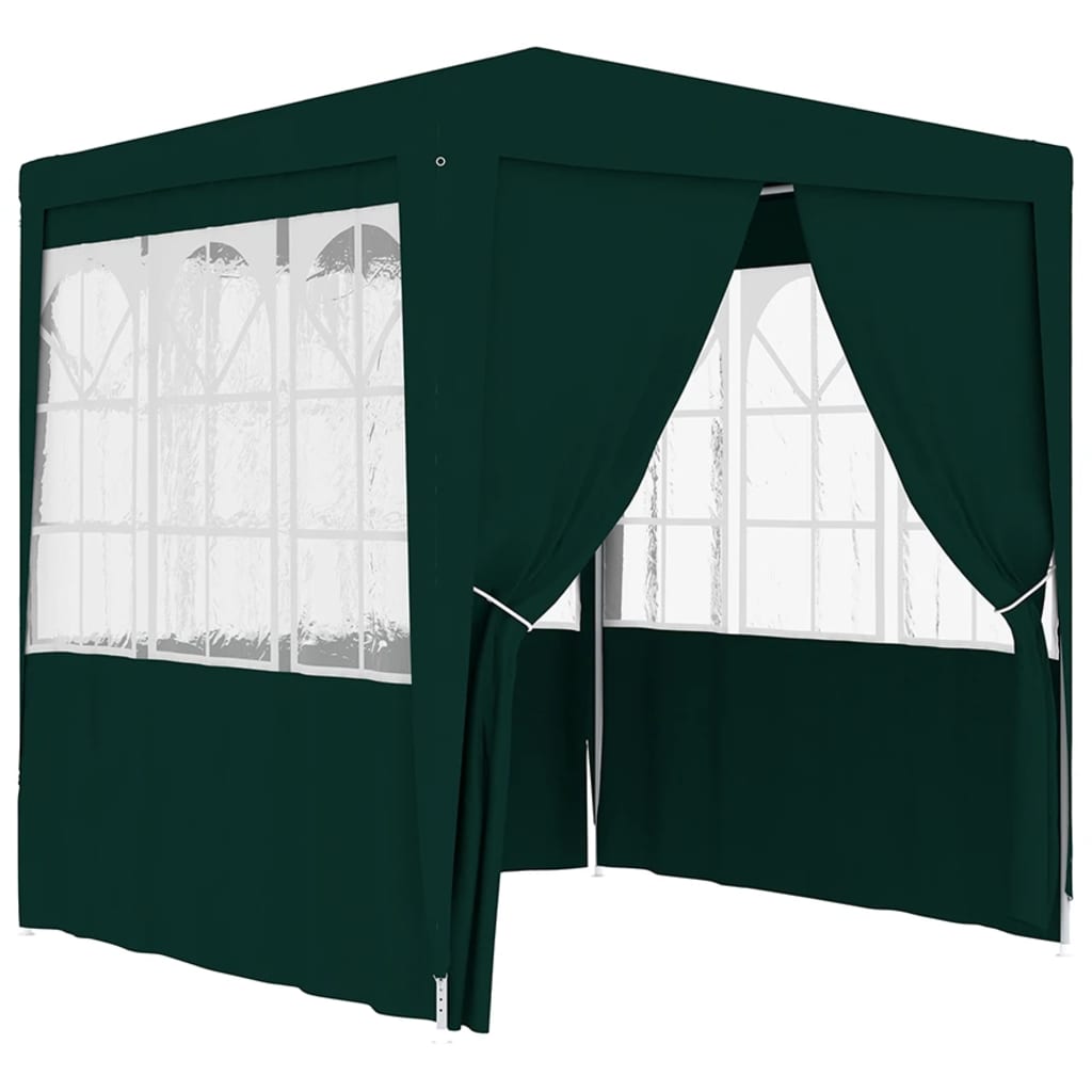 Party Tent with Side Walls 6.6'x6.6' Green L364