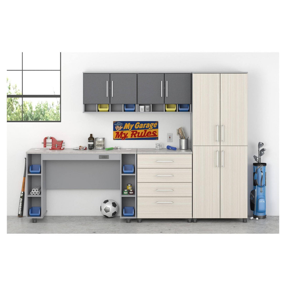 Gray Wall Cabinet I2903
