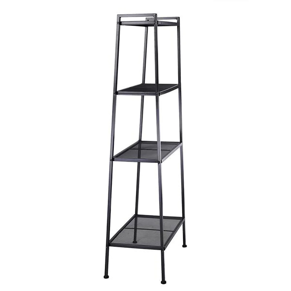 4-Tier Rustic Black Bookshelf X39326