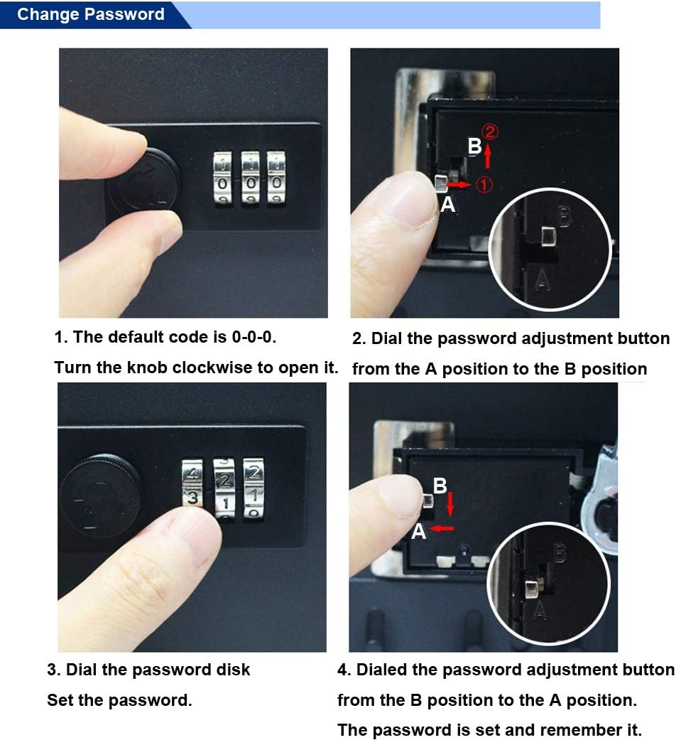 93 Key Cabinet with Combination Lock D9633