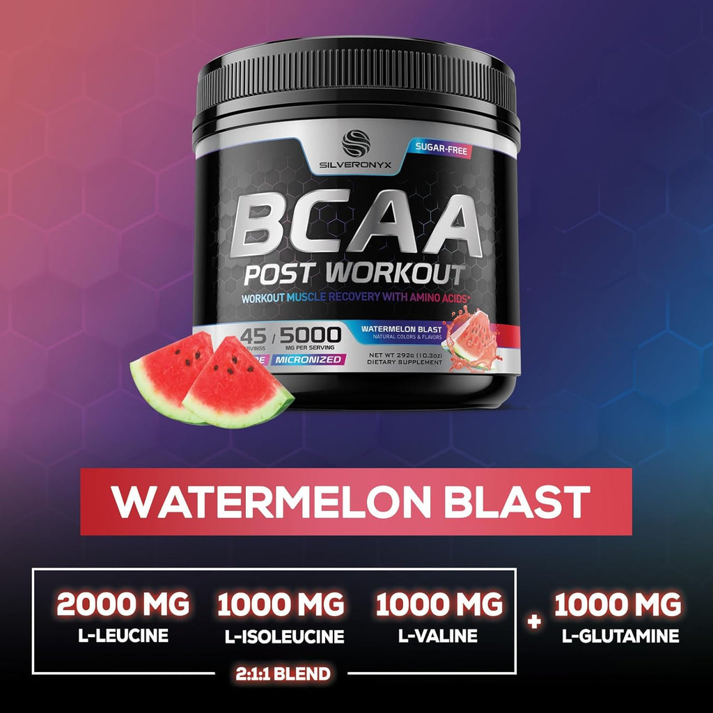 45 Servings Watermelon BCAA Amino Muscle Recovery Powder U94000