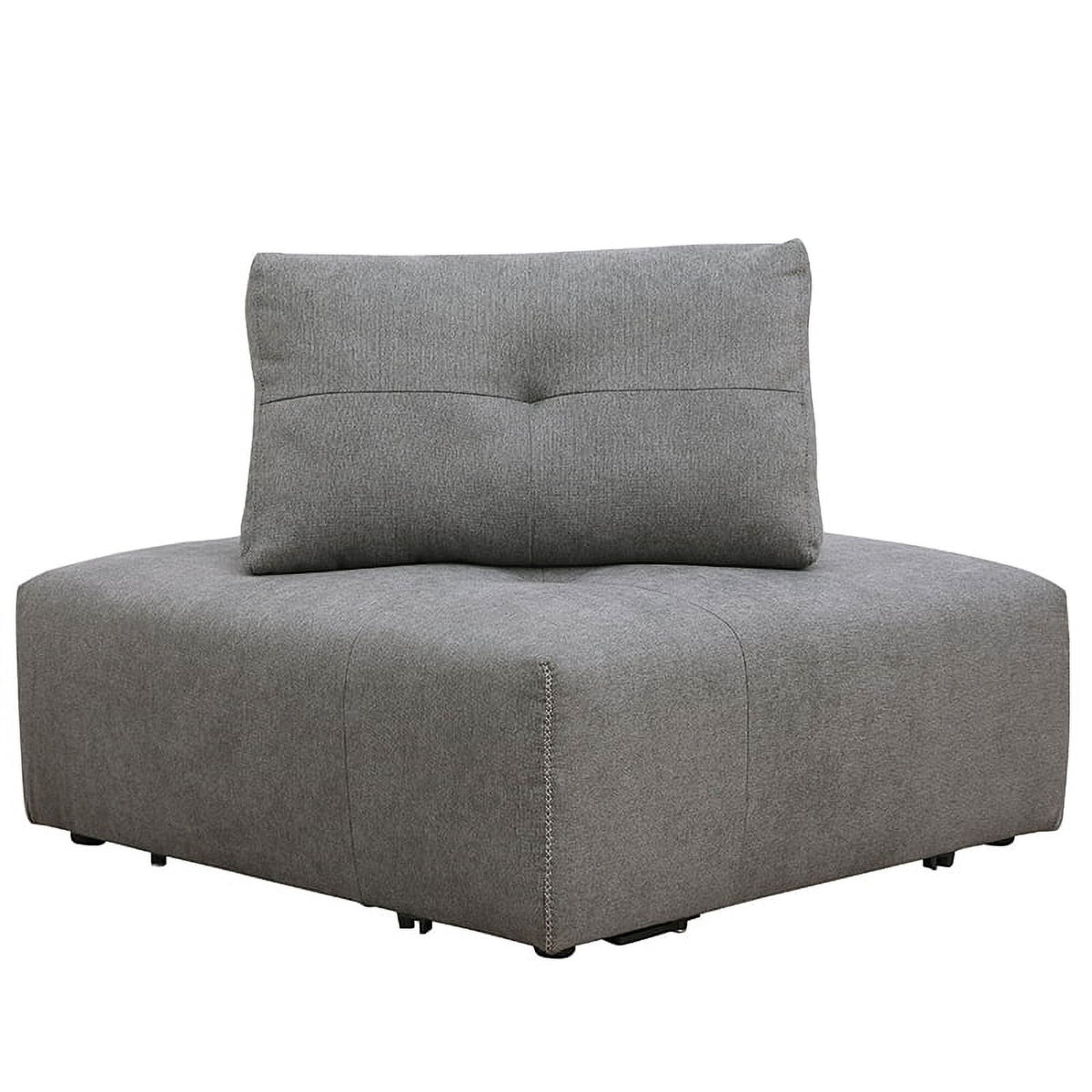 Gray Linen Fabric Corner Wedge Z769100