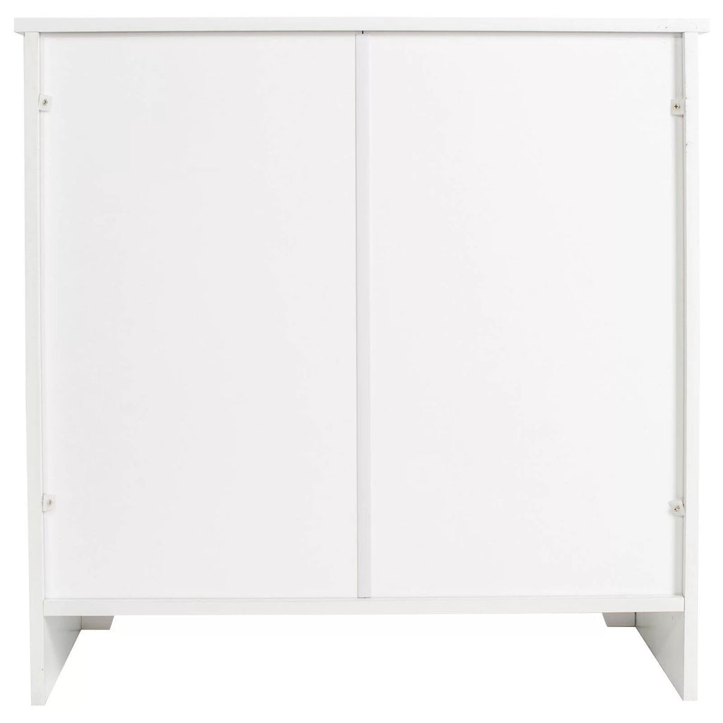 White Double Door Cabinet Q8599
