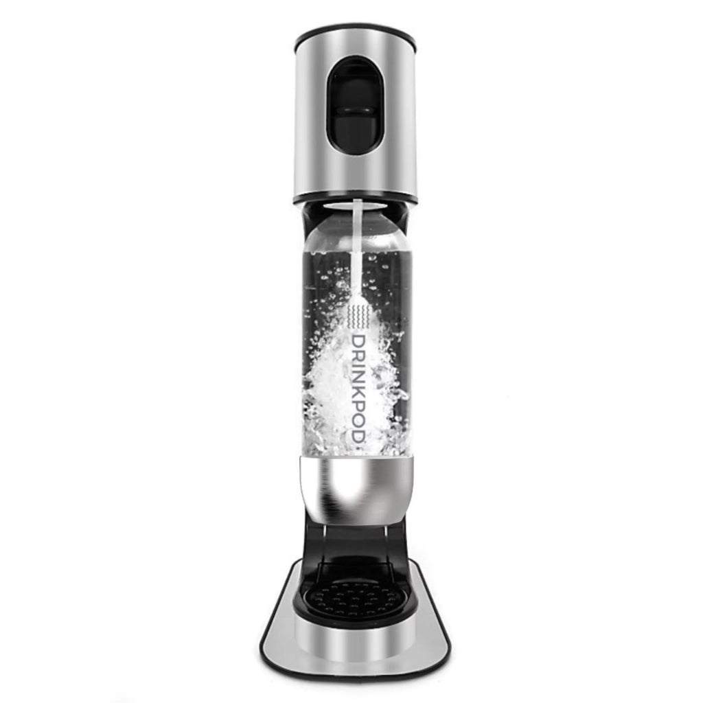 Stainless Steel Sparkling Water Machine with 1 CO2 Cylinder and 3 Bottles F6605