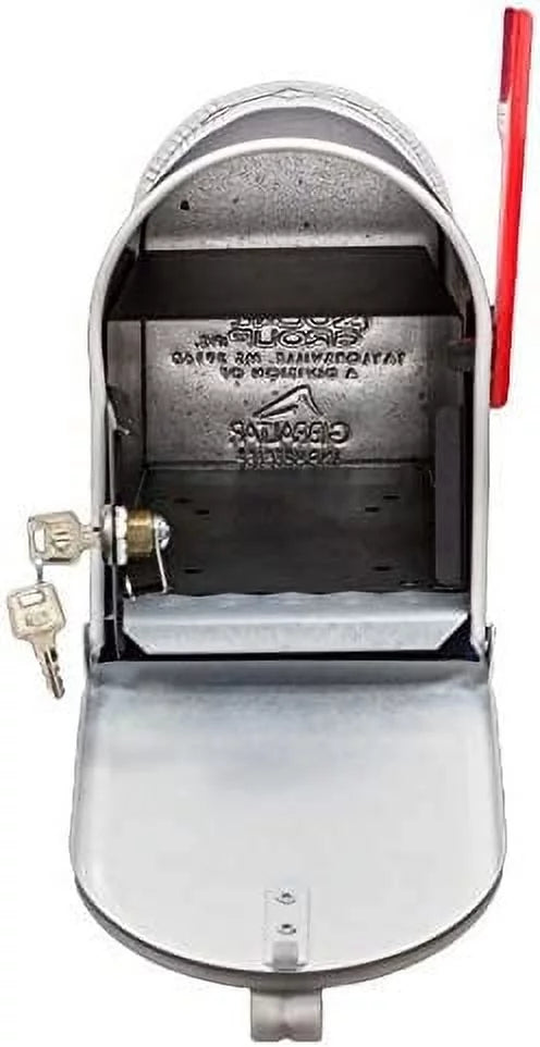 White Locking Mailbox L5876