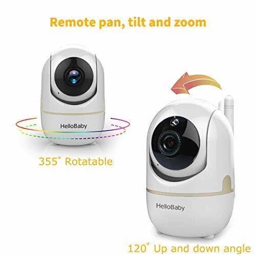Baby Monitor with Remote Pan-Tilt-Zoom Camera and 3.2 LCD Screen, Infrared Night Vision E959