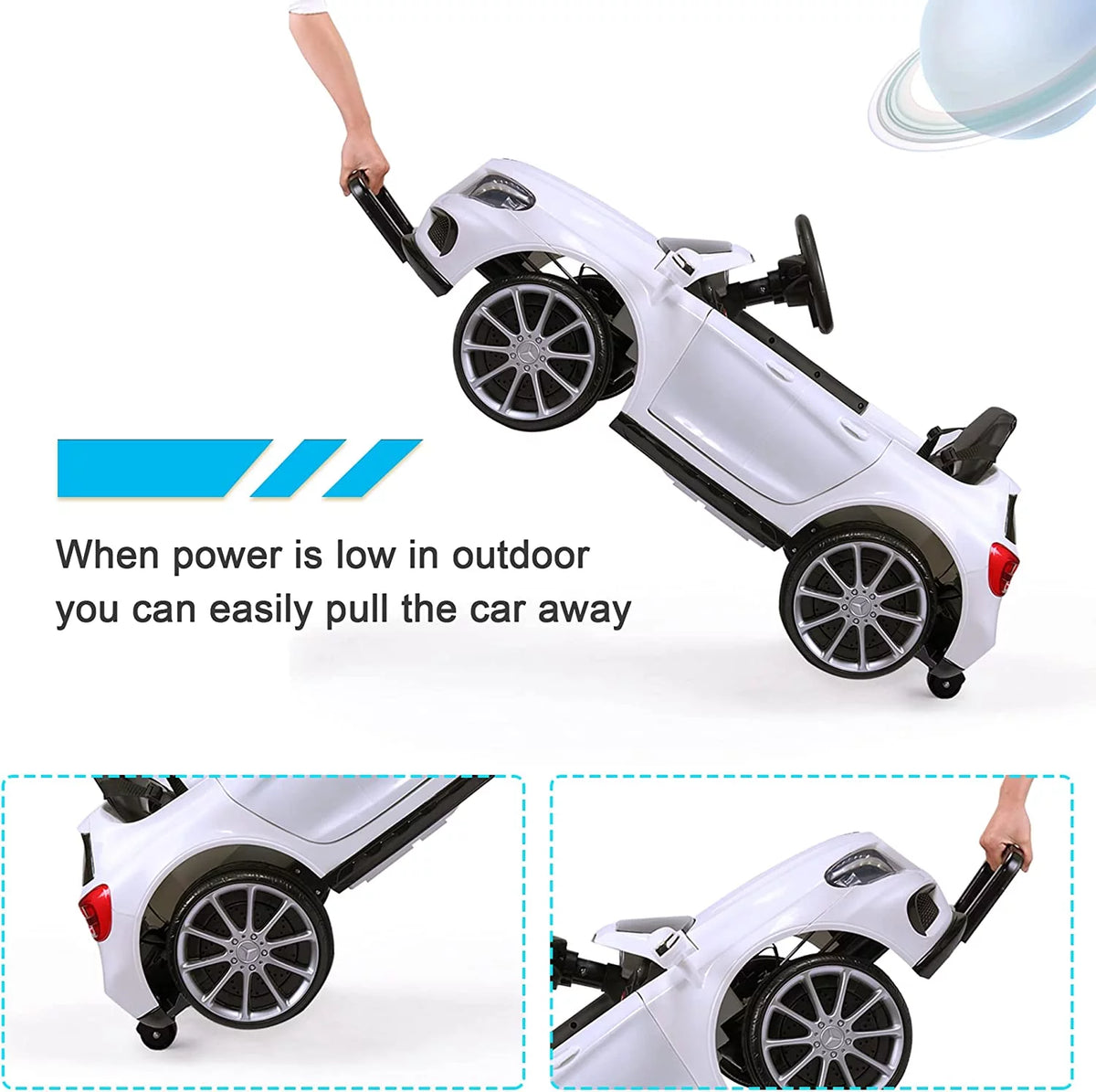 6V Kids Ride on Car with Remote Control Lights Music Red L17816