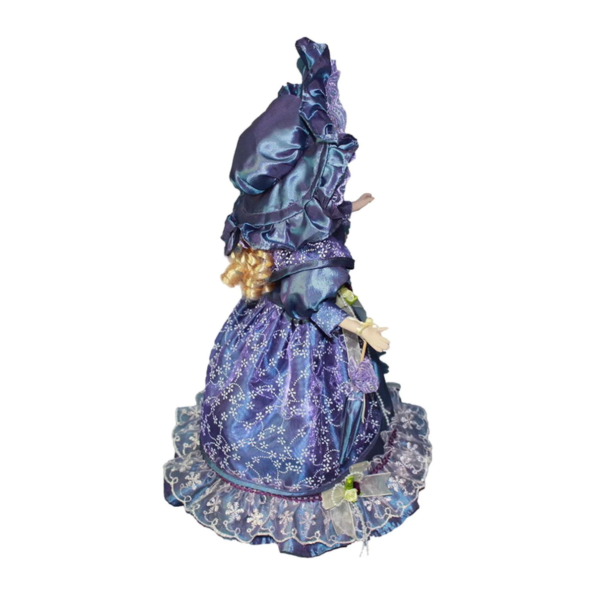 Violet Porcelain Dollhouse Lady with Dress G684361