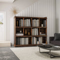10-shelf Brown Bookcase S838