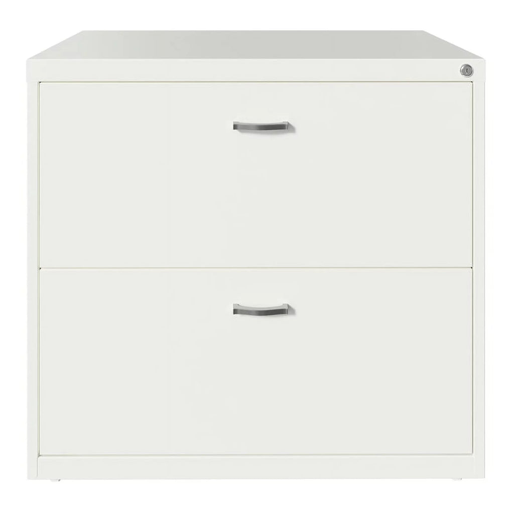 White 2 Drawer Metal Filing Cabinet Set of 2 Y291