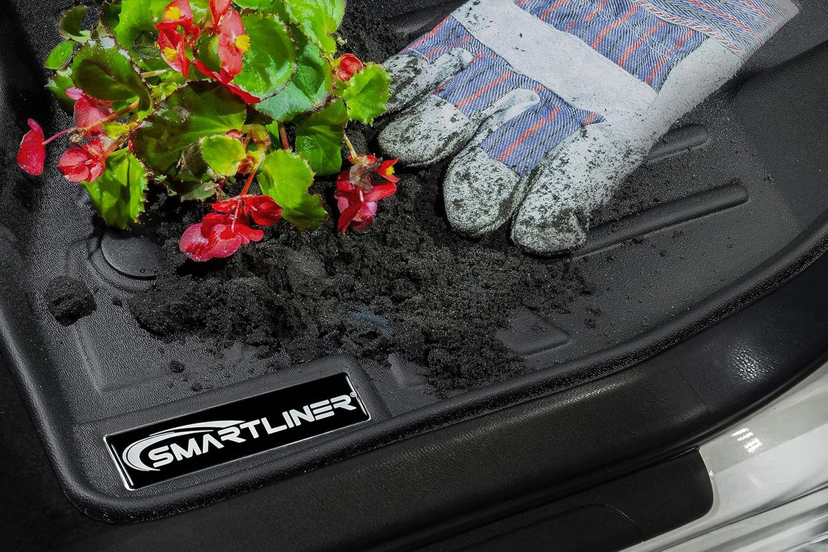 Custom 2 Row Black Floor Mats Liner Set F4967
