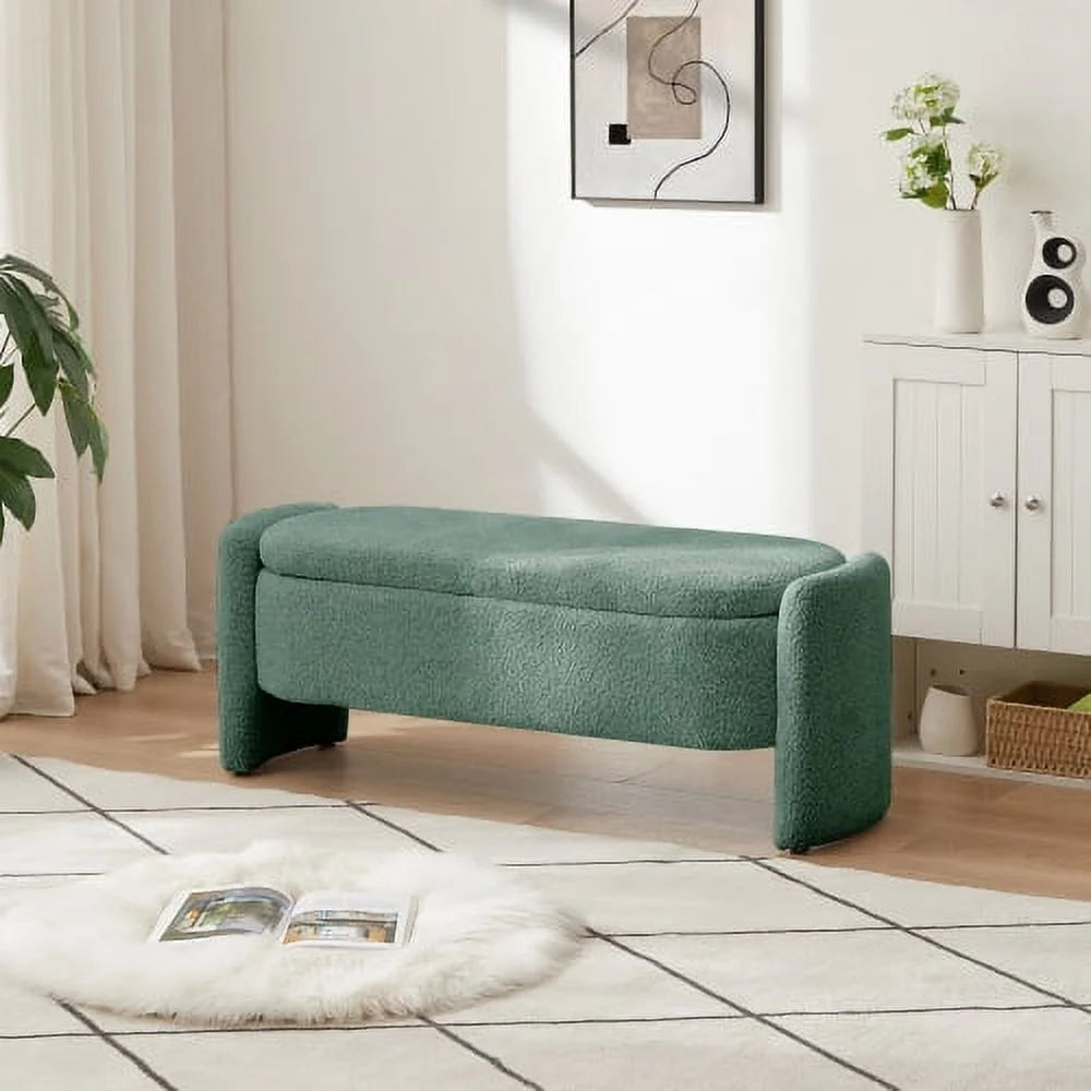 Oval Storage Bench with Large Storage Space N82027